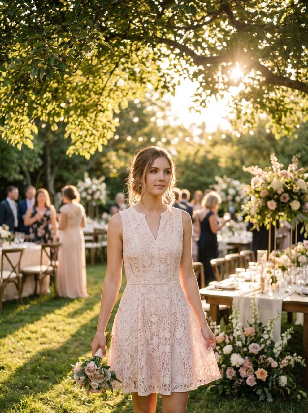 Off White Lauren Conrad Lace Sleeveless Cocktail Dress Size 6